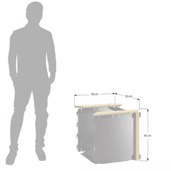 xSet Verlängerung "Julie" Hochbeet Metall Rost Garten Terrasse Holz Balkon