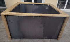 xSet Würfel "Lillian" Hochbeet Metall Rost Garten Terrasse Holz Bausatz Balkon