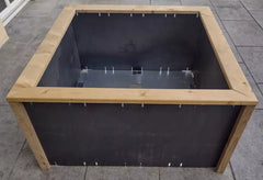 xSet Würfel "Lillian" Hochbeet Metall Rost Garten Terrasse Holz Bausatz Balkon