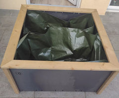 xSet Würfel "Lillian" Hochbeet Metall Rost Garten Terrasse Holz Bausatz Balkon