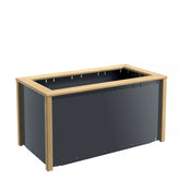 xSet Basismodul "Nelly" Hochbeet Metall Garten Terrasse Holz Bausatz Balkon