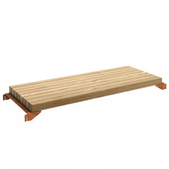 xSet Bank "Niki" für Hochbeet Metall Rost Garten Terrasse Holz Balkon