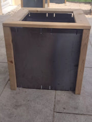 xSet Würfel "Teresa" Hochbeet Metall Rost Garten Terrasse Holz Bausatz Balkon